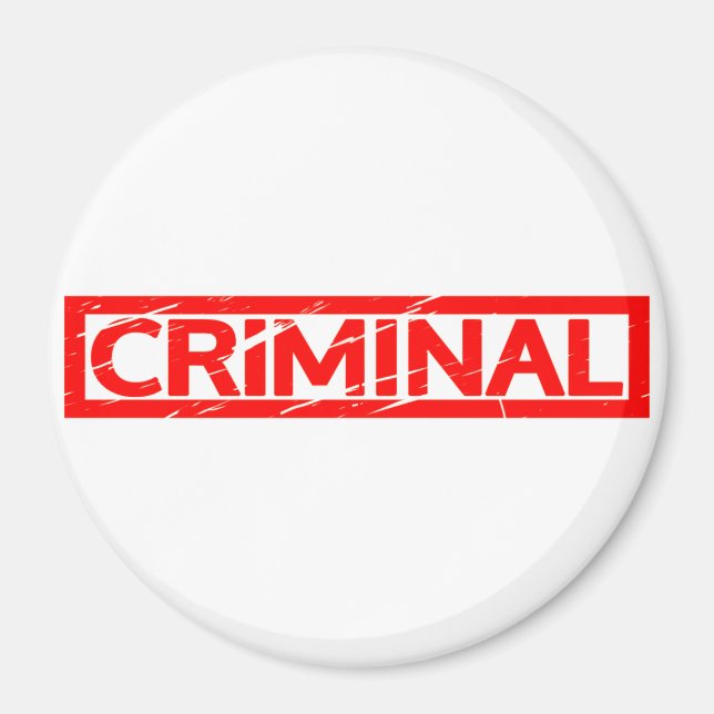 Íman Carimbo criminal (Frente)
