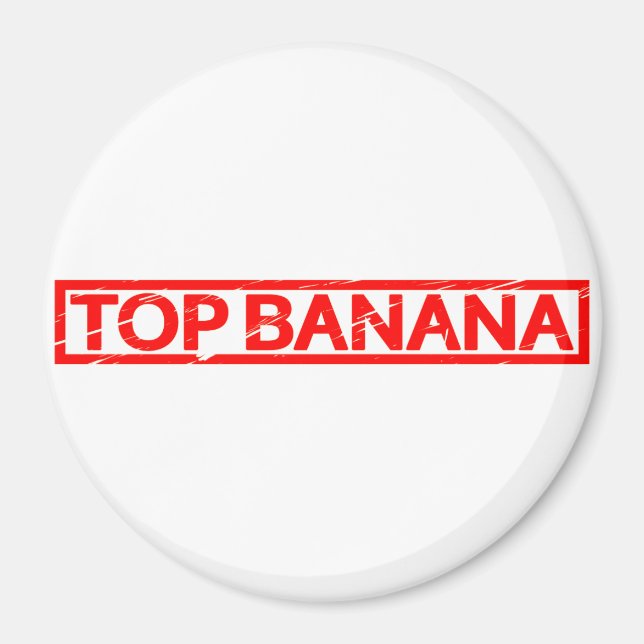 Íman Carimbo da Banana Superior (Frente)