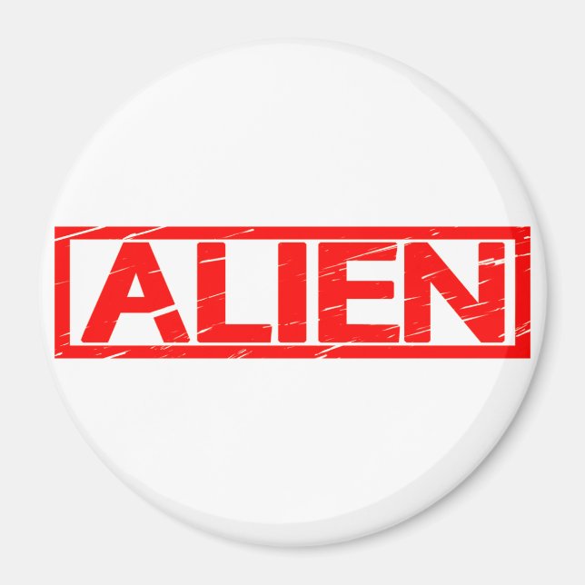 Íman Carimbo de alienígena (Frente)