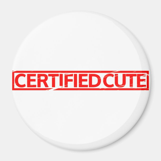 Íman Carimbo de Cubo Certificado (Frente)