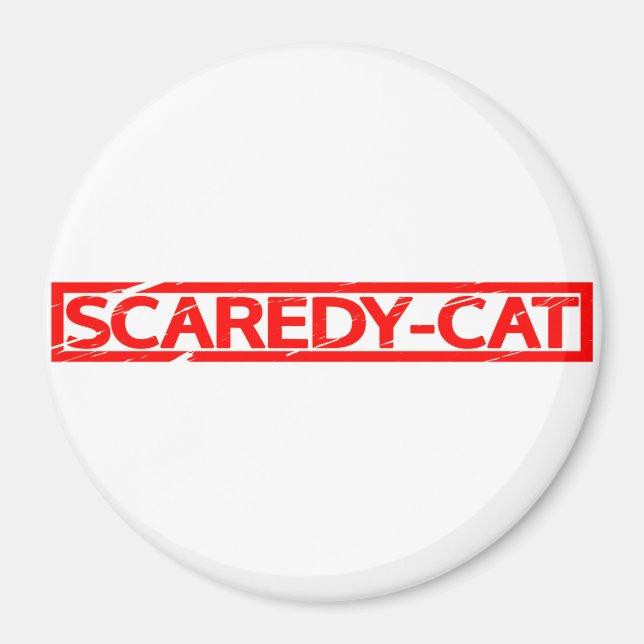 Íman Carimbo de gato assustado (Frente)