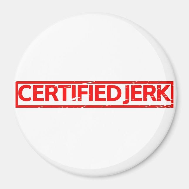 Íman Carimbo de Jerk Certificado (Frente)