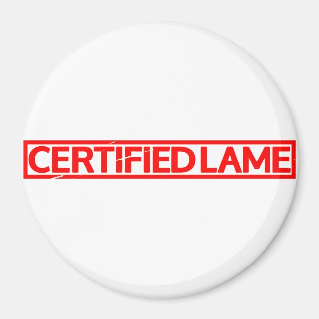 Íman Carimbo de Lame Certificado (Frente)