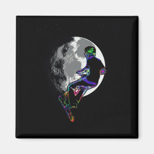Íman Carimbo de Patinete com Lua - Trabalho de arte Pat