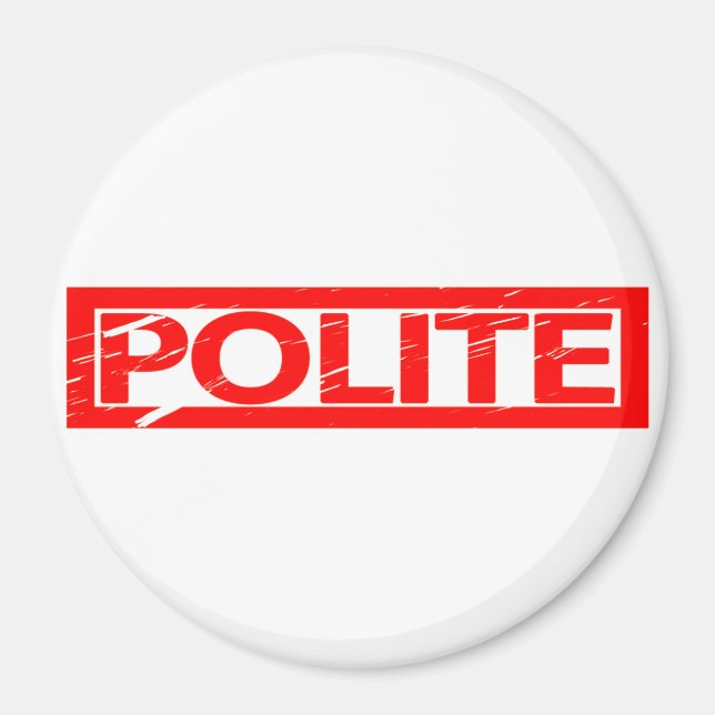 Íman Carimbo de Polite (Frente)