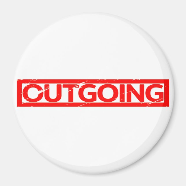 Íman Carimbo de Saída (Frente)