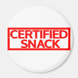Íman Carimbo de snack certificado