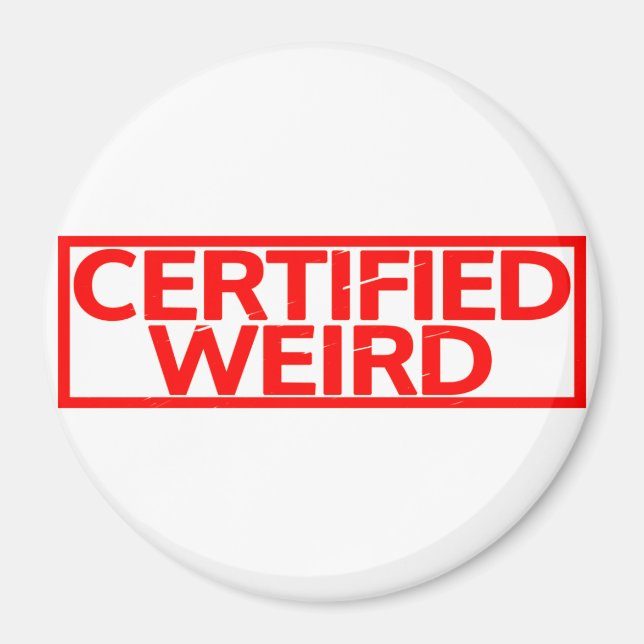 Íman Carimbo estranho certificado (Frente)