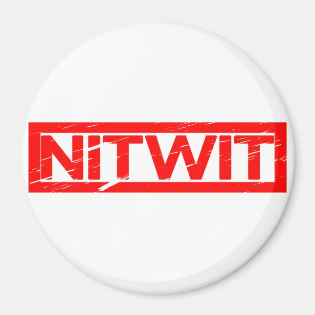 Íman Carimbo Nitwit (Frente)