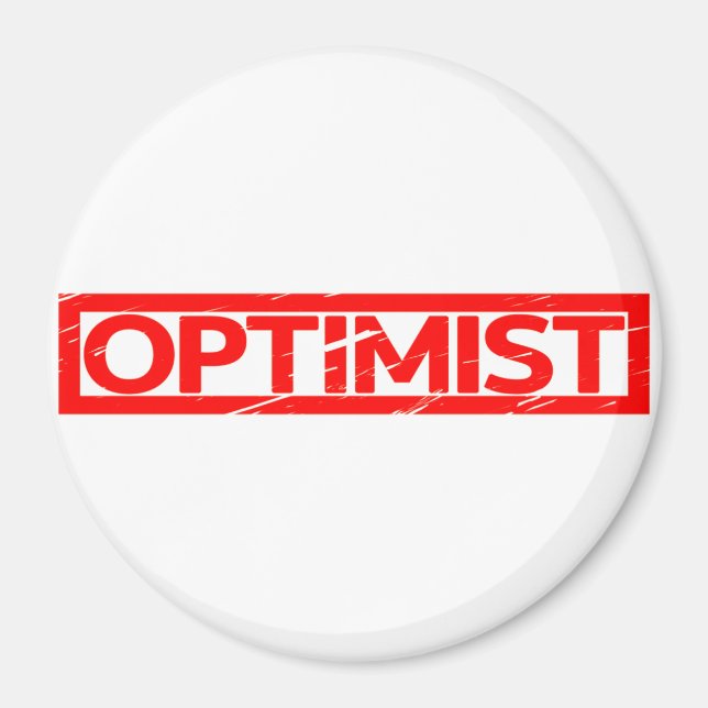 Íman Carimbo Otimista (Frente)