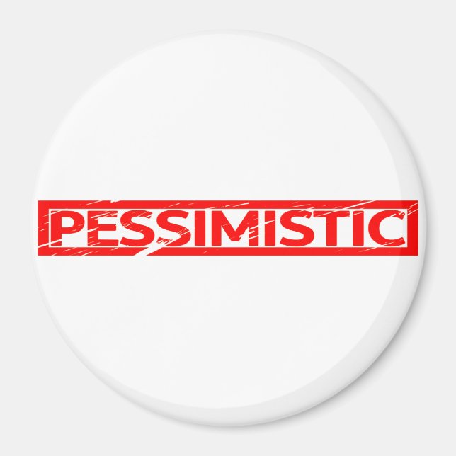 Íman Carimbo Pessimista (Frente)