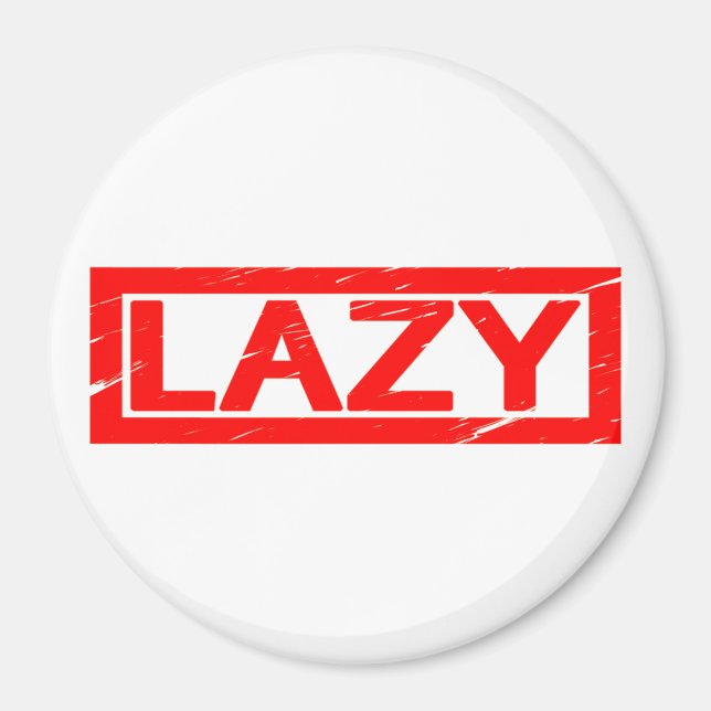 Íman Carimbo preguiçoso (Frente)