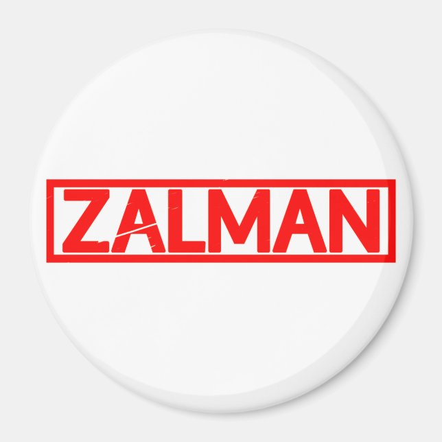Íman Carimbo Zalman (Frente)