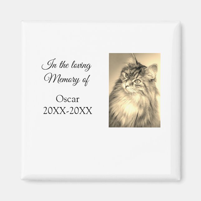 Íman carinhosa memorial keephofunerário adicionar nome  (Frente)