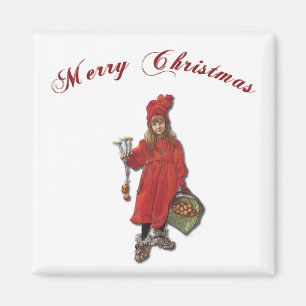 Íman Carl Larsson Brita como Iduna diz o Feliz Natal