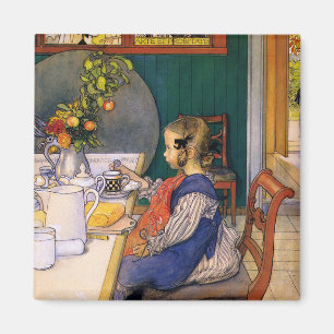 Íman Carl Larsson, o infeliz café da manhã da última ri