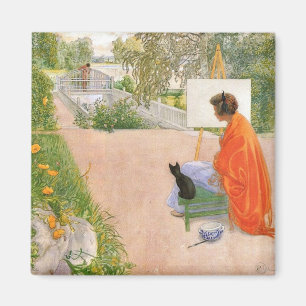 Íman Carl Larsson pintura, Bridge,