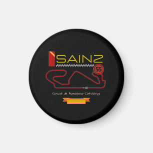 Íman CARLOS SAINZ, fórmula 1, ferrari