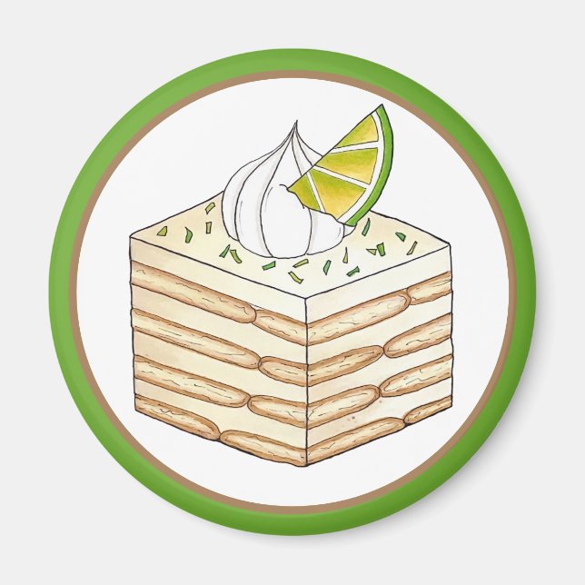 Íman Carlota de Limón Comida Icebox Mexicana (Frente)