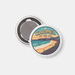 Íman Carmel à beira-mar praia califórnia costa pacífica
