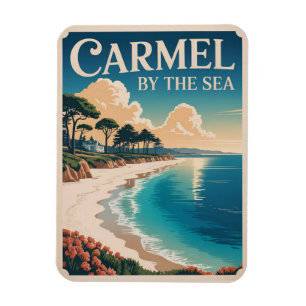 Íman Carmel junto à praia da Califórnia costa do Pacífi