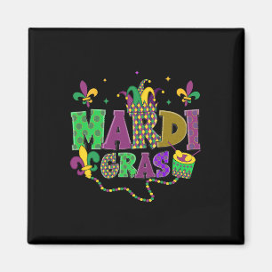 Íman Carnaval de Mardi Gras Fat Terça-Feira Fleur De Li