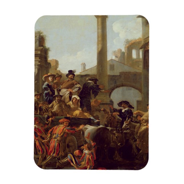 Íman Carnaval de Roma, 1653 (petróleo na canvas) (Vertical)