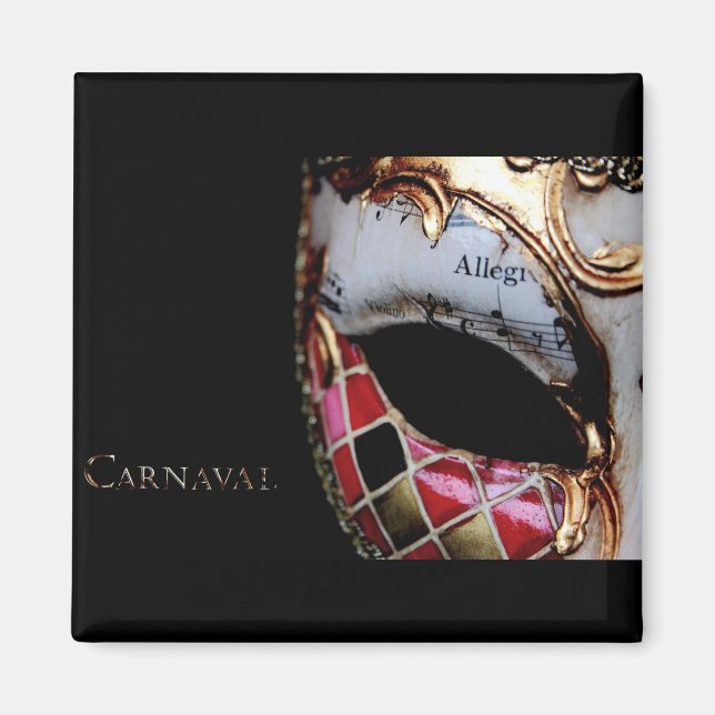 Íman Carnaval - Itália - Máscara (Frente)