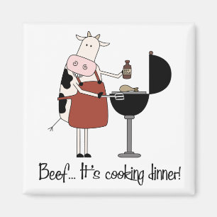 Íman Carne... É cozinhar jante! Magnet Engraçado