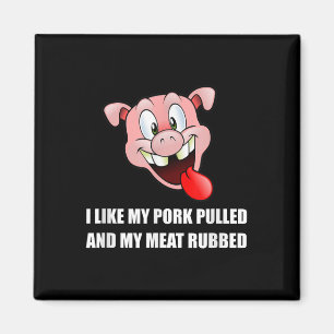 Íman Carne Pulsada De Porco Engraçada De Churrasco