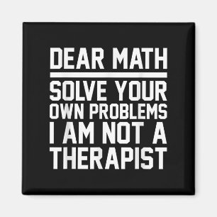 Íman Caro Design de Humor Matemático Resolve Problemas 