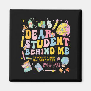 Íman Caro Estudante Atrás De Mim De Volta Ao Professor 