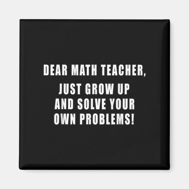 Íman Caro Professor De Matemática Simplesmente Cresce E (Frente)