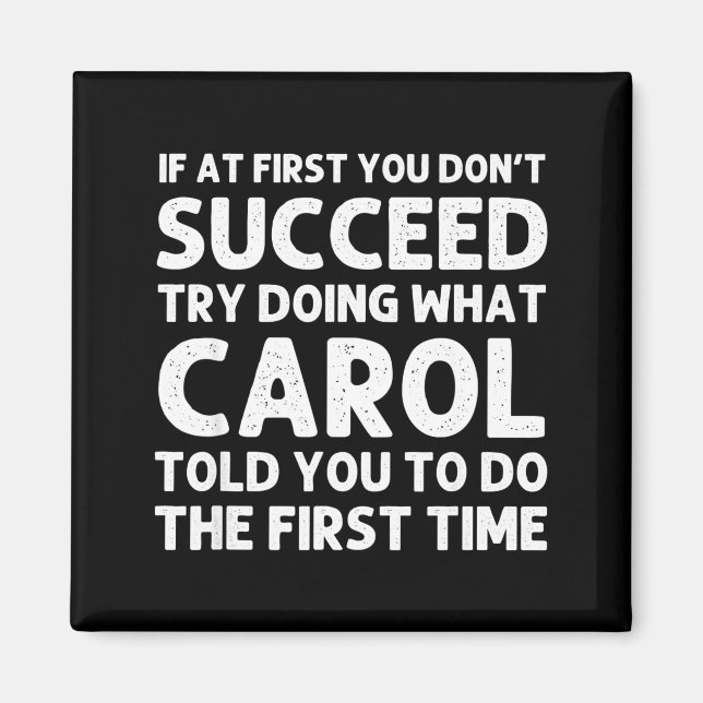 Íman Carol Name D Birthday Funny Christmas J  (Frente)