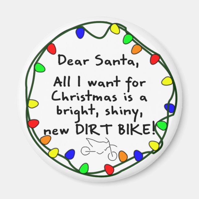 Íman Caros Papais noeis Dirt Bike (Frente)
