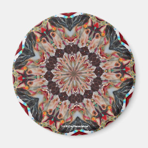 Íman Carousel Horse Caleidoscópio Foto Magnet