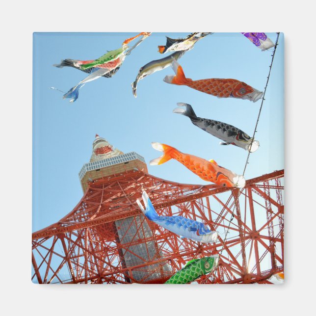 Íman Carp Streamers (Koinobori) na Torre de Tóquio (Frente)