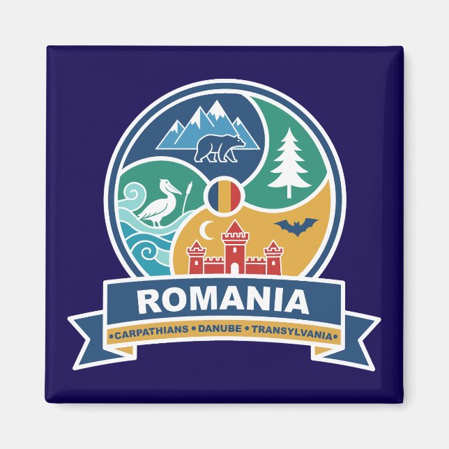 Íman Cárpatos Romênia Transilvânia Danúbio (Frente)