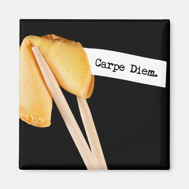 Íman Carpe Diem Fortune Cookie (Frente)