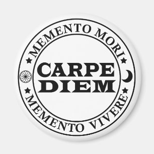 Íman Carpe diem Seize o dia Mmenro mori