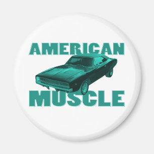 Íman carregador de borda 1968 r/t azul muscular america