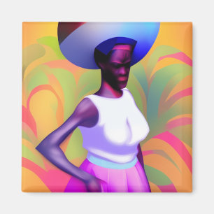 Íman Carregando De Mulher Velha Africana Vase Na Cabeça