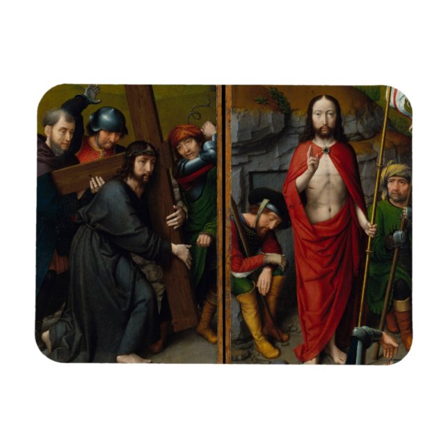 Íman Carregando do cristo cruzado (Horizontal)