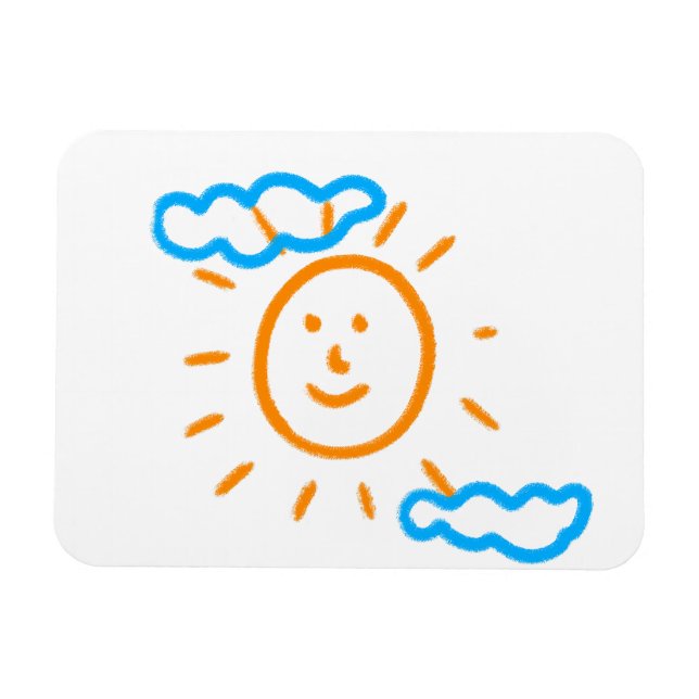 Íman Carregar Crianças de Desenho Transformando Trabalh (Horizontal)