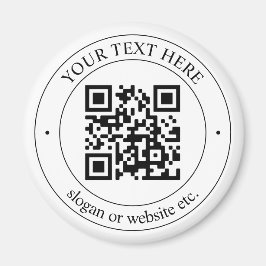 Íman Carregue seu próprio código QR e texto personalizá