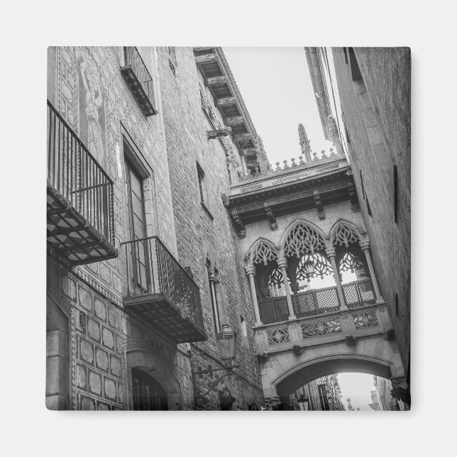 Íman Carrer del Bisbe Magnet: Barcelona (Frente)