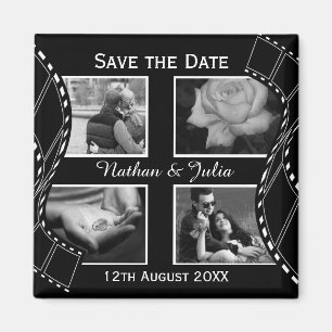 Íman Carretel de filme preto e branco