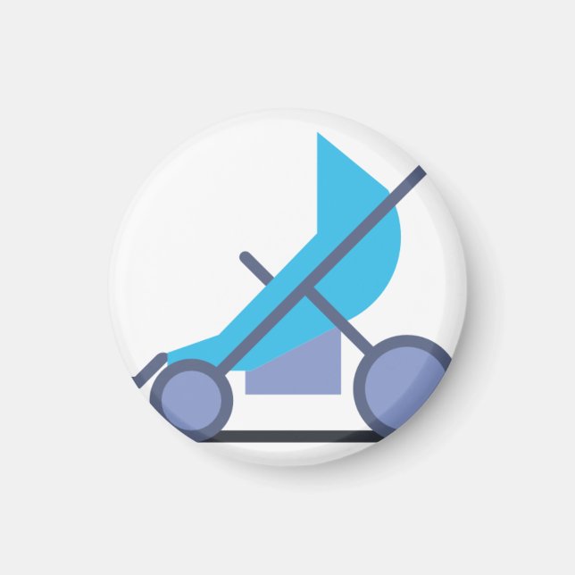 Íman carrinho azul (Frente)