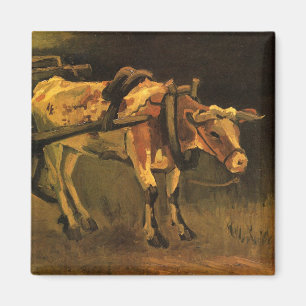 Íman Carrinho com Ox Vermelho e Branco (por Vincent van
