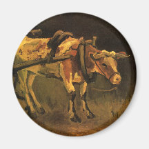 Carrinho com Ox Vermelho e Branco (Vincent van Gog